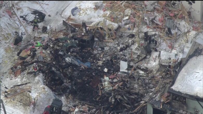 爆発事故が起きた住宅