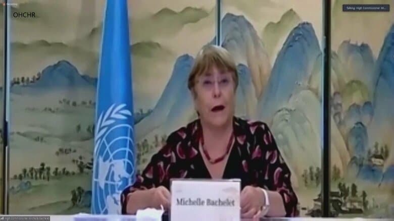 バチェレ国連人権高等弁務官の会見（28日）