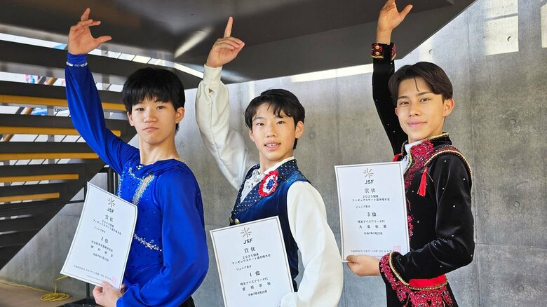 ジュニア男子表彰台（関東選手権）