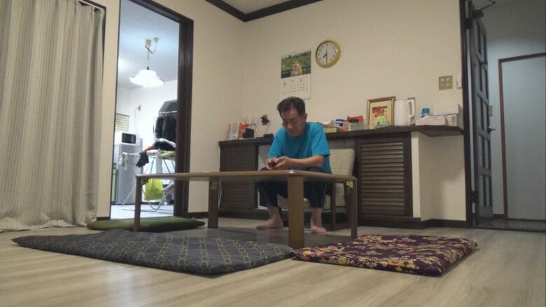 みなし仮設で暮らす地名坊行雄さん