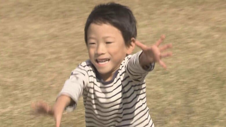 公園で遊ぶ関野竜佑ちゃん
