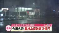 台風6号　大分県の農林水産関連被害額は3億円超　大半を佐伯市が占める　今後さらに増える見込み