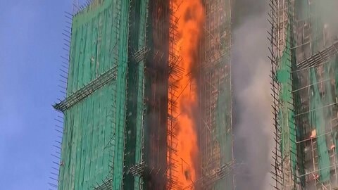 香港高層住宅火災の死者159人に　31人の安否依然不明　発生から1週間…7棟すべての捜索終了