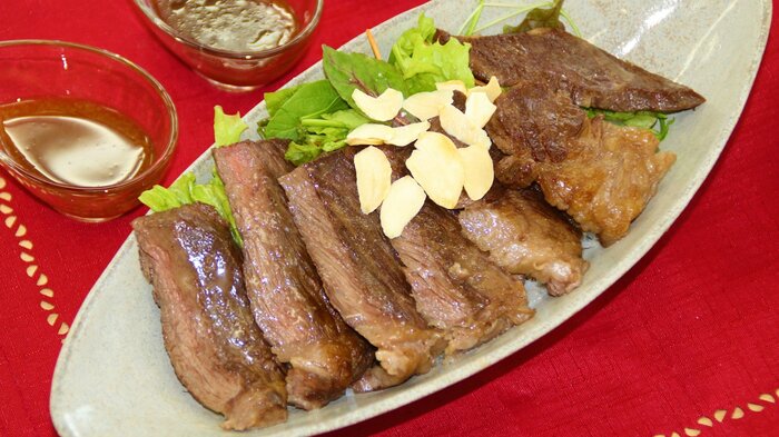 ステーキ丼選べるソース(北恵庭駐屯地)