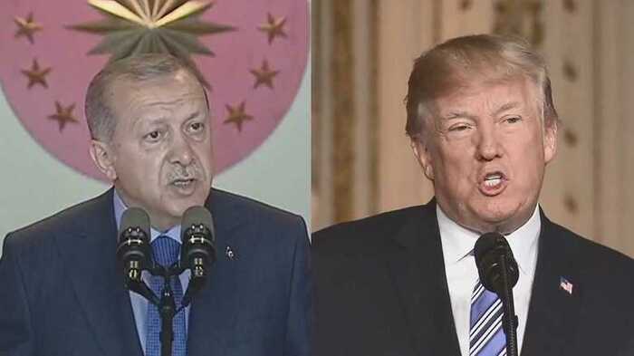 トルコのエルドアン大統領とトランプ大統領