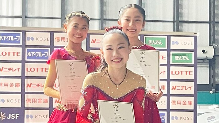 ノービスA女子表彰台(東京選手権)