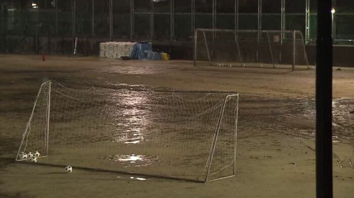 事故のあったグラウンド