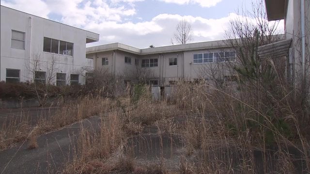 福島県大熊町 帰還困難区域にある熊町小学校