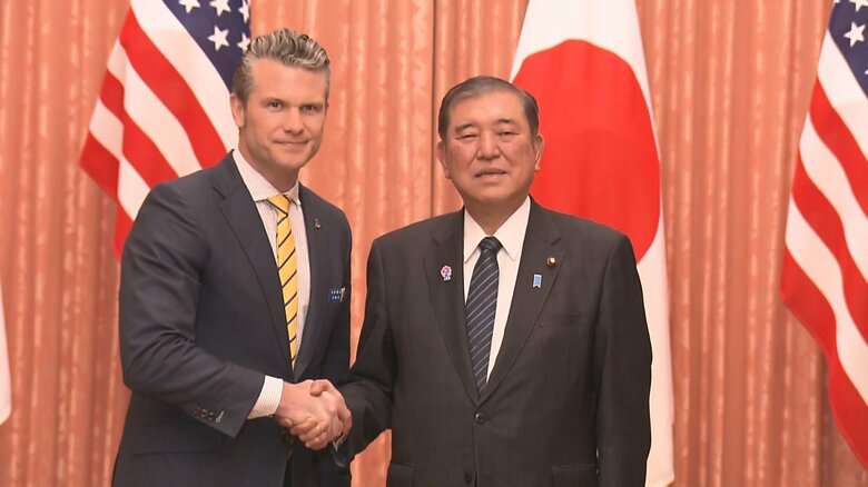 石破首相　ヘグセス米国防長官に「厳しい国際情勢。日米同盟強固にすること極めて重要」連携強化を確認｜FNNプライムオンライン