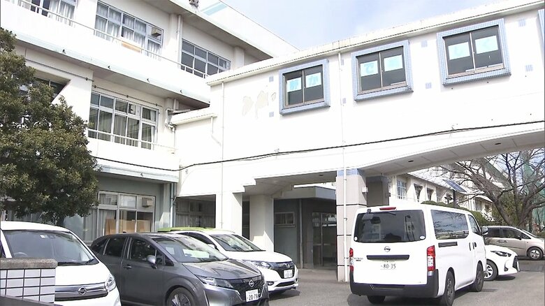 刃物男が侵入した中学校(午後2時すぎ 埼玉・戸田市)
