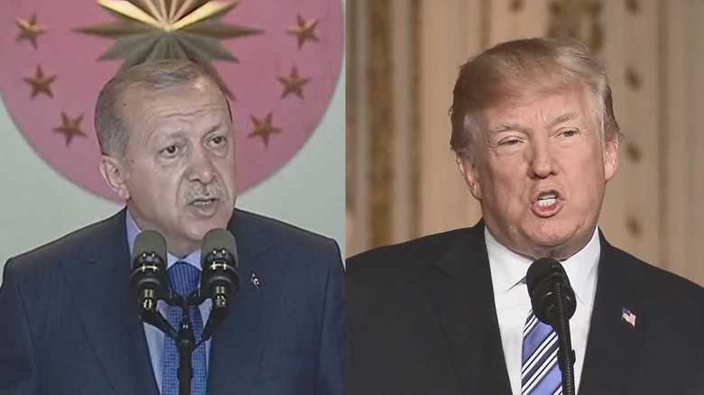 トルコのエルドアン大統領とトランプ大統領