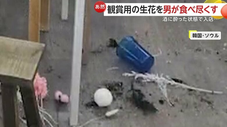 荒らされた店内（Instagram @lily_valley_studioより）