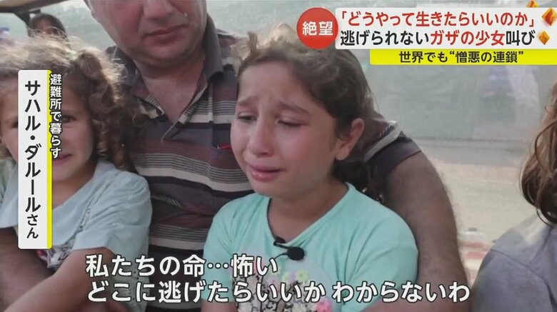 「私たちの人生はいつも悲惨。どうやって生きたらいいかもわからない。私たちを助けてくれる人も、お世話してくれる人もいない」