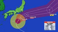 【台風情報】台風22号の進路は次第に東へ　9日明け方から朝にかけて伊豆諸島に最も接近か　静岡県では8日夜から9日にかけて風が強まる見通し
