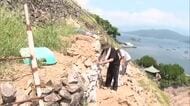 大雨で「国の重要文化的景観」宇和島・遊子の段畑で石垣崩落「やらんわけには…」修復作業追われる【愛媛】
