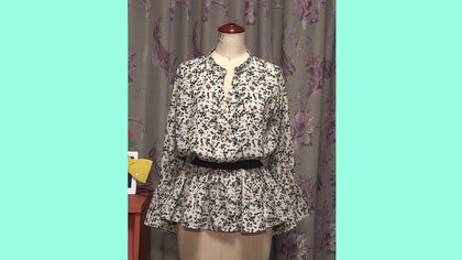 着膨れワンピースが細見えブラウスに変身！不要な服を素敵にリメイク　暮らしの中で考えるSDGs【宮崎発】