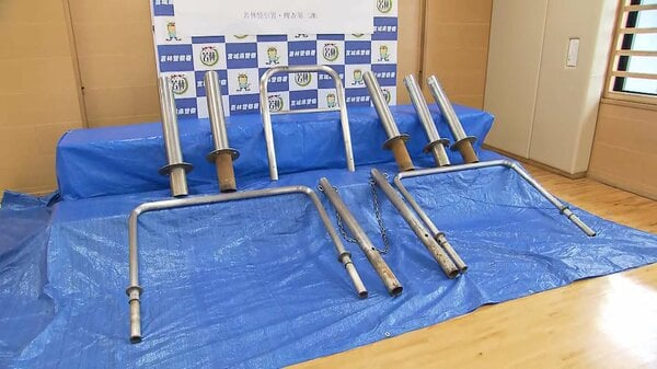 周辺では108本の金属ポール消える…スポーツ施設の車止めのポールと鍵6万7000円相当盗んだ容疑で57歳の男逮捕 仙台市