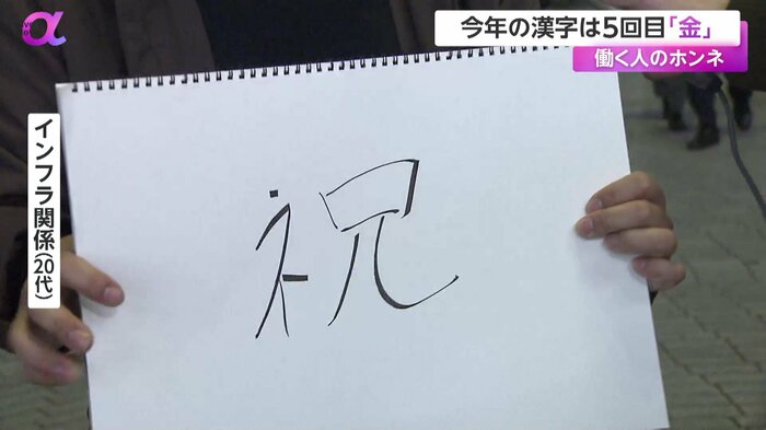昇格、結婚ラッシュと続き「祝」を選んだ20代男性