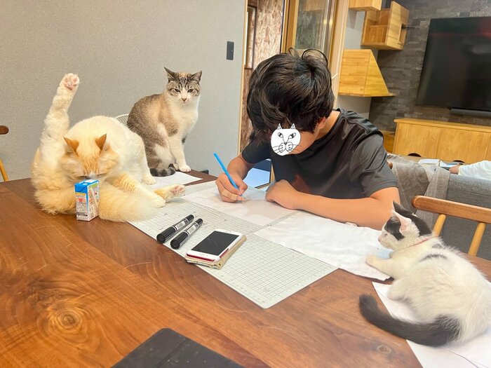 制作中の様子