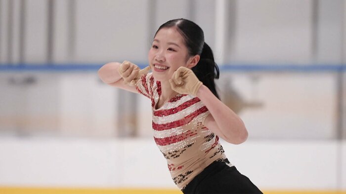 今季シニアデビューした中井亜美は2位に(東京選手権、ショート)