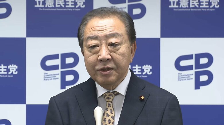 立憲・野田代表「我々をなめている」　首相指名選挙前の閣僚人事報道に不快感｜FNNプライムオンライン