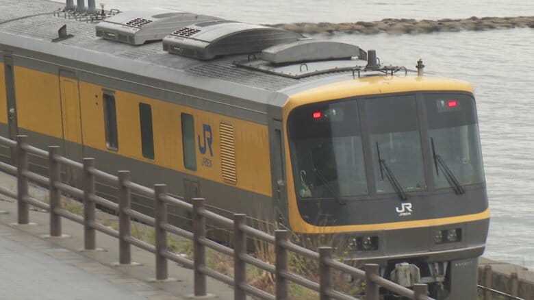 「見られてラッキー」黄色い点検車両「ドクターWEST」がJR城端・氷見線を走行 “在来線のドクターイエロー”|FNNプライムオンライン