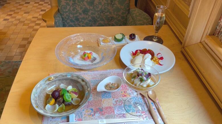 提供される料理は全部で5種類