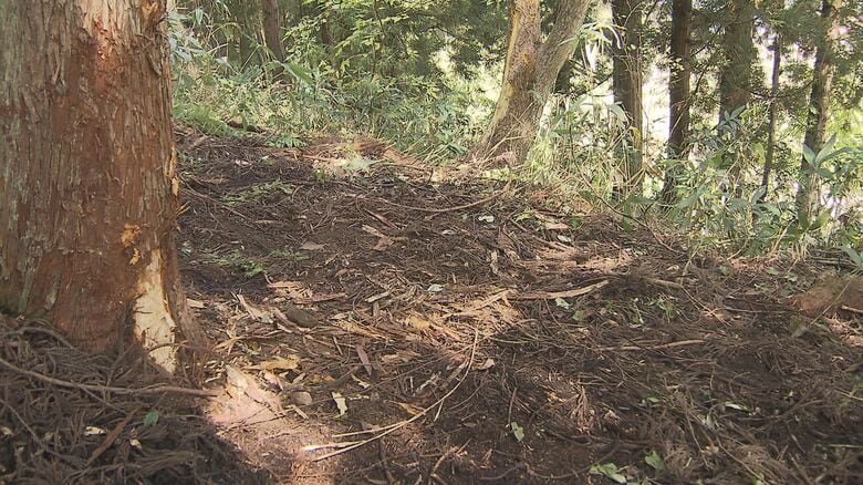 男性がクマに襲われた現場周辺