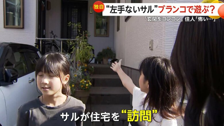左手のないサルに家の玄関を叩かれた住民