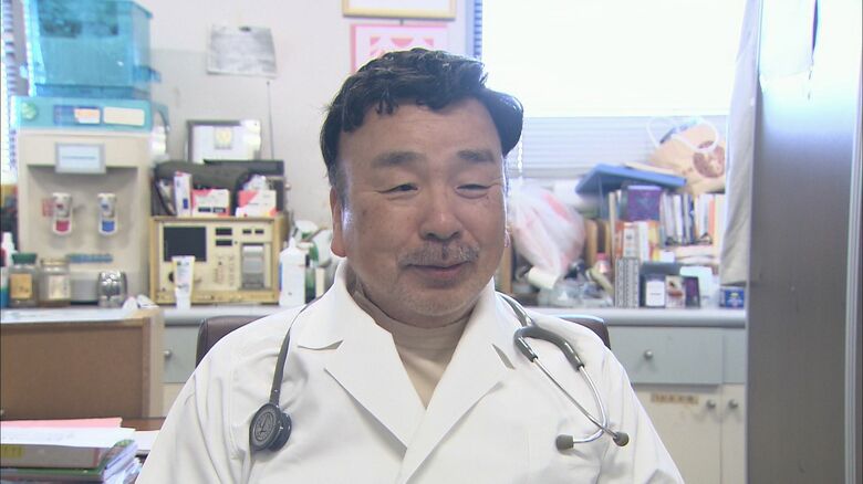 取材に応じる　故三好博院長（2016年）