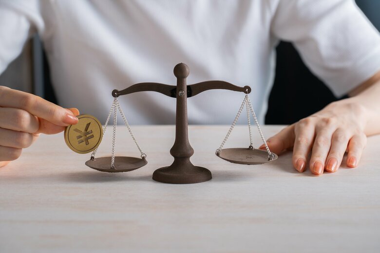 現金と投資資金のバランスは生活に影響が出ない範囲で（画像はイメージ）