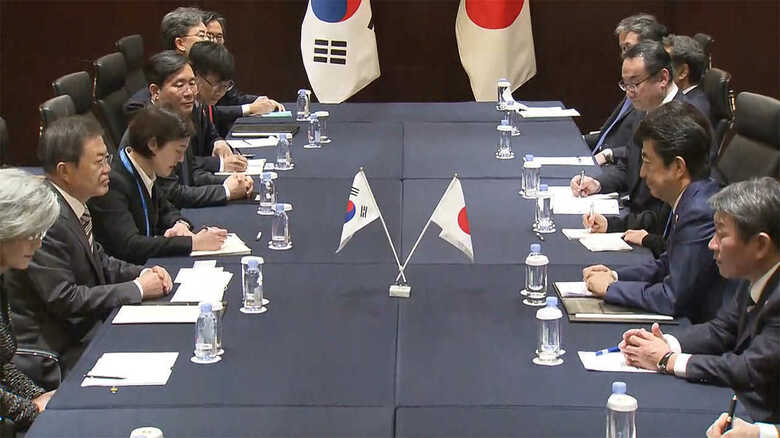 日韓首脳会談・2019年12月
