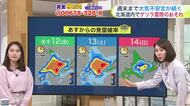 北海道【菅井さんの天気予報 11日(木)】週末にかけて“ゲリラ雷雨”のリスク高まる…空高く発達する危険な雷雲！ひょうや突風も伴う