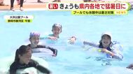 また猛暑日…プールは大にぎわいも休憩中は欠かせない“暑さ対策”　天竜で38.5℃の体温超えの暑さ