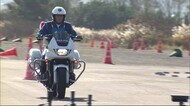 運転技能の向上を目指し 白バイ隊員が速さ・正確さ競う 秋田市