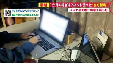 コロナ禍で注目集めるネットを使った“在宅副業” 1カ月の稼ぎは? メリットは?