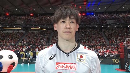 【石川祐希・チュニジア戦後インタビュー】間違いなく明日はより良いプレーができる【パリ五輪予選/W杯バレー】