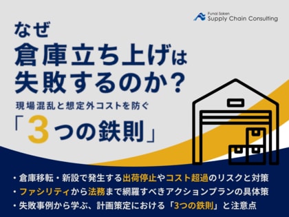 倉庫移転・新設の失敗を防ぐ！物流DXに対応した「倉庫立ち上げマニュアル」を公開いたしました｜株式会社船井総研サプライチェーンコンサルティング