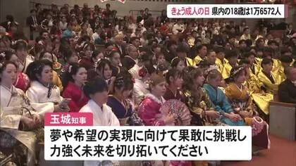 きょう成人の日　県内の18歳は1万6572人