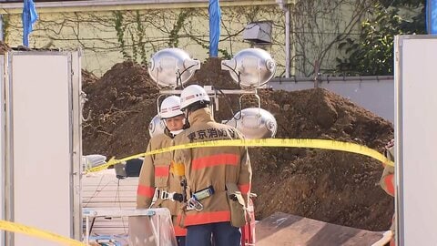 マンション建設現場で70代男性作業員生き埋め…搬送先で死亡　掘った穴の中で休憩中に盛り土崩れる　東京・港区