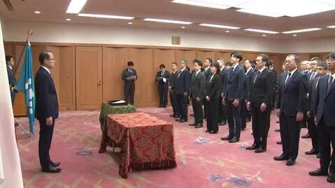 石川県庁の女性管理職が過去最多に　新年度の辞令交付式で山野知事が「挑戦」を鼓舞