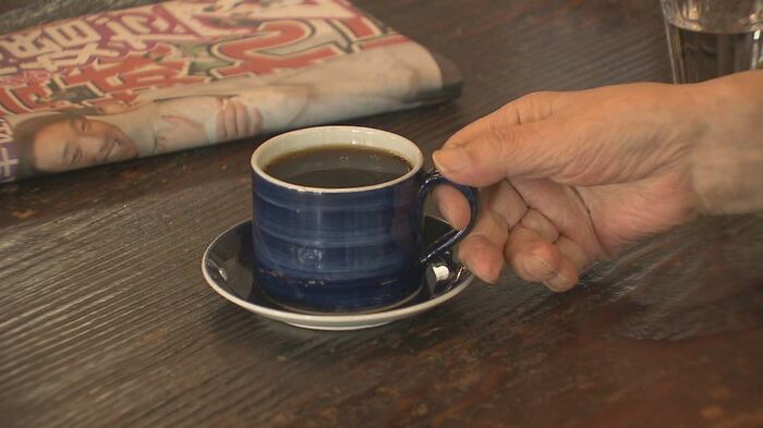 「かめのや」のコーヒー