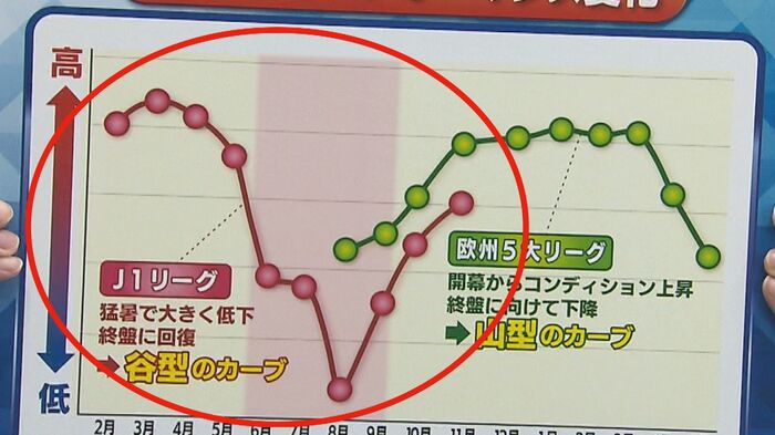 Jリーグ選手のパフォーマンスデータ