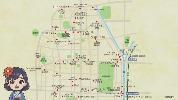 京都市のパンマップ