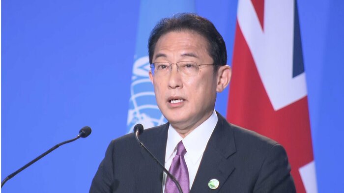 COP26首脳級会合で演説する岸田首相(英・グラスゴー 11月2日)