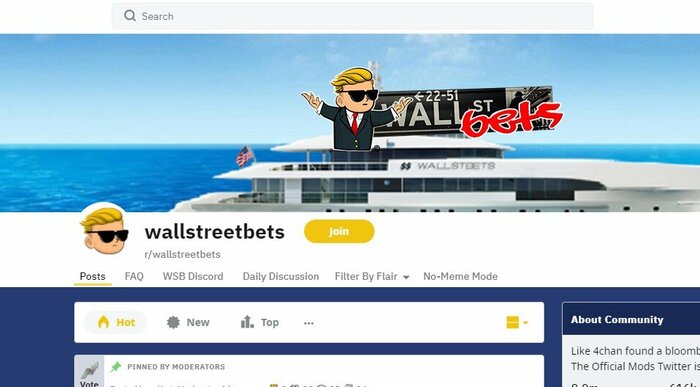 ロビンフッダーたちが「ゲームストップ買い」で結集したSNSのコミュニティー(Redditより)