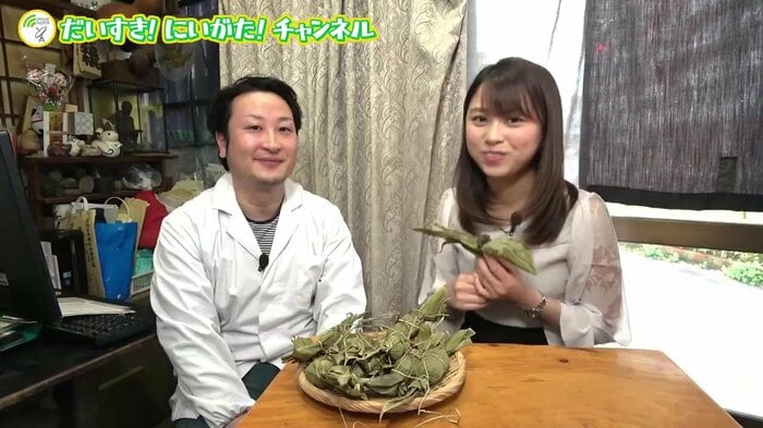 笹川餅屋6代目・笹川太朗さんと桶屋美圭アナウンサー