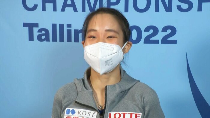 四大陸選手権の開幕前、インタビューに応じた三原舞依