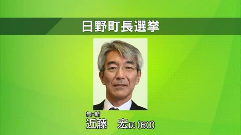 【日野町長選】新人の近藤宏氏が新たなかじ取り役に　現職が勇退…無投票で初当選決める（鳥取）｜FNNプライムオンライン