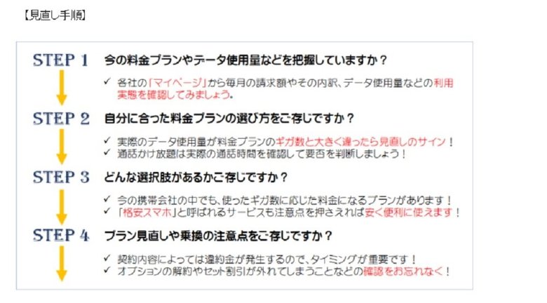 見直し手順(画像提供:総務省)